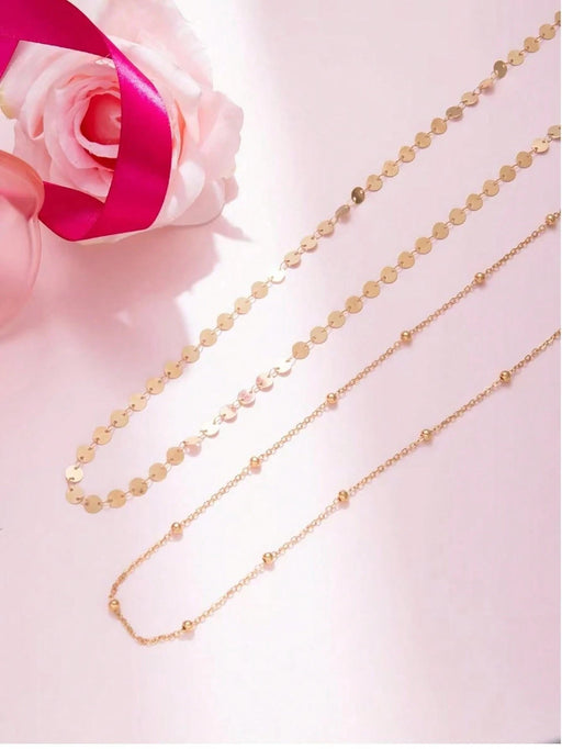 SHEIN Cadena de cintura minimalista y elegante con decoración de lentejuelas y cuentas - Quierox - Tienda Online