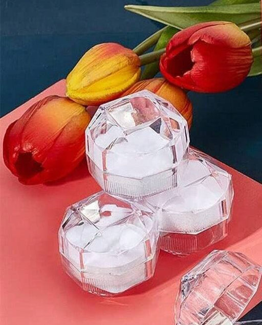 Shein Caja de joyería de acrílico transparente con tapa abatible - Quierox - Tienda Online