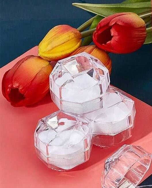 Shein Caja de joyería de acrílico transparente con tapa abatible - Quierox - Tienda Online