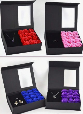 Shein Caja de regalo con 12 rosas decorativas (sin accesorios) - Quierox - Tienda Online