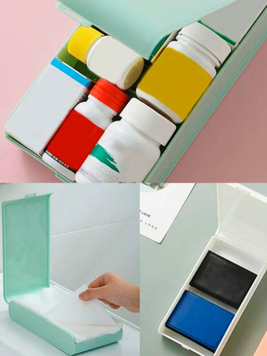 Shein Caja para organizar lápices,plumas, etc de plástico bonita cute, azul, 1 ud. - Quierox - Tienda Online