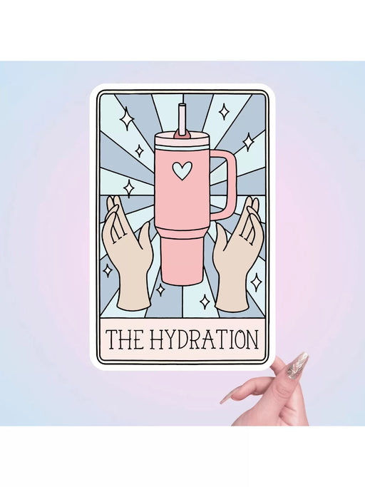 SHEIN Calcomanía de la carta del tarot de la hidratación, pegatina adhesiva - Quierox - Tienda Online