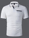 SHEIN Calvornis Camisa polo sencilla de color liso con bloques de color para hombre - Quierox - Tienda Online