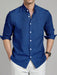 SHEIN Calvornis Camisas de manga larga con botones de unicolor - Quierox - Tienda Online