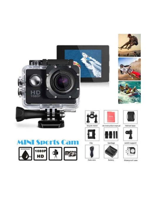 SHEIN Cámara Deportiva/CAM01/ 1080P,GOPRO/ Videocámara Pantalla Táctil - Quierox - Tienda Online