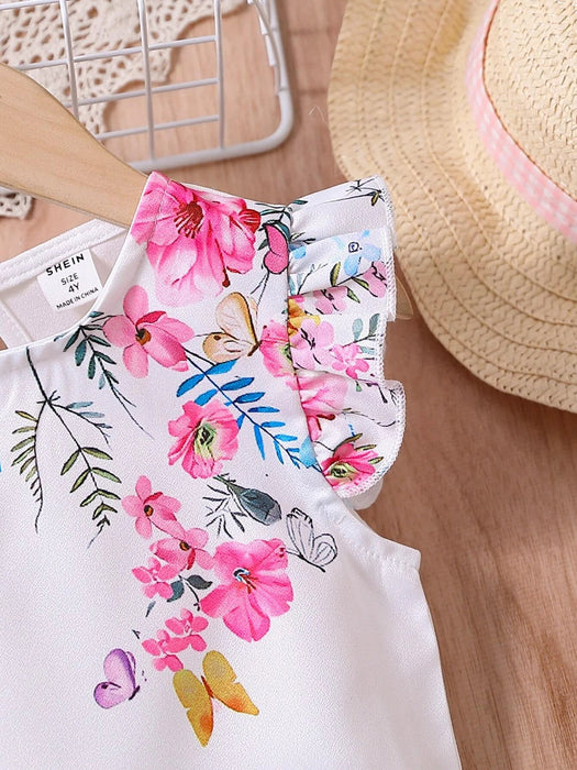 Shein Camisa blanca con forma de mariposa para niña - Quierox - Tienda Online