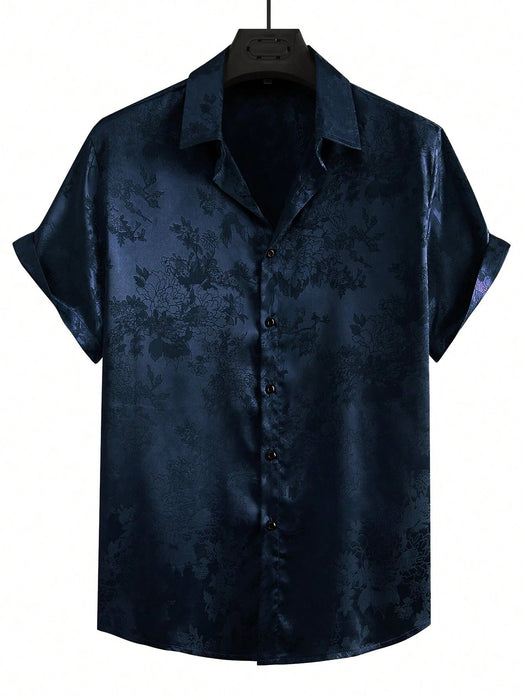 SHEIN Camisa casual de manga corta con botones delanteros para hombre NEOREFINED - Quierox - Tienda Online