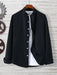 SHEIN Camisa de manga larga con botones, color liso, estilo ejecutivo, para hombre - Quierox - Tienda Online