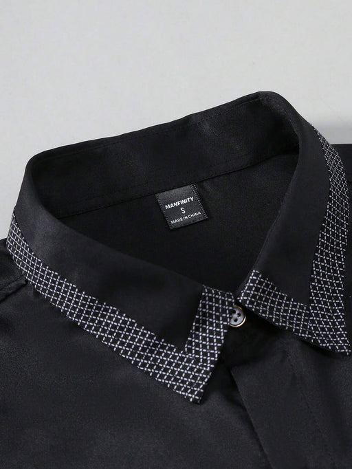 SHEIN Camisa de manga larga para hombre Manfinity Mode para primavera - Quierox - Tienda Online