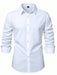 Shein Camisa de vestir elegante de manga larga blanca Calvornis para uso formal o de oficina con cuello camisero - Quierox - Tienda Online