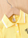 Shein Camisa estampada de manga corta con botones delanteros y pantalones cortos desgastados - Quierox - Tienda Online
