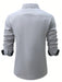 SHEIN Camisa formal informal de manga larga con bloques de color y patchwork para hombre - Quierox - Tienda Online