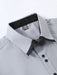 SHEIN Camisa formal informal de manga larga con bloques de color y patchwork para hombre - Quierox - Tienda Online