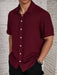 SHEIN Camisa informal de estilo resort para hombre con un diseño de jacquard texturizado - Quierox - Tienda Online