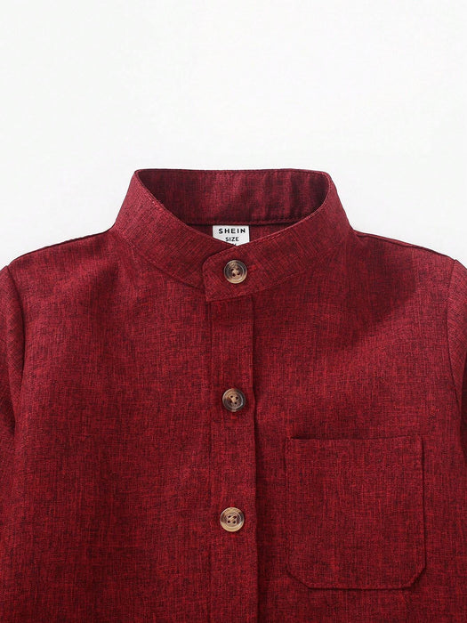 SHEIN Camisa informal de manga larga con estampado de letras - Quierox - Tienda Online