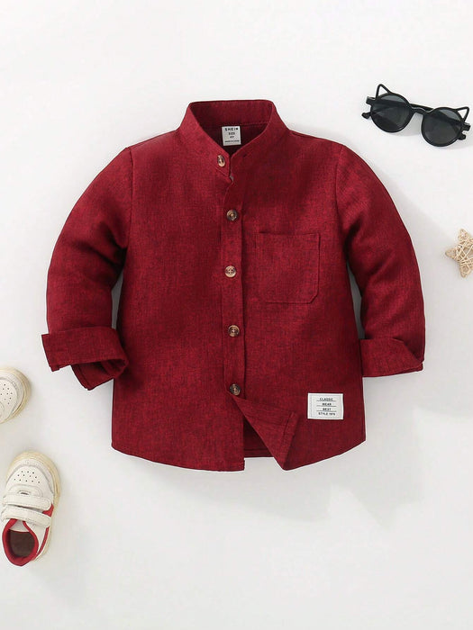 SHEIN Camisa informal de manga larga con estampado de letras - Quierox - Tienda Online