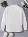 SHEIN Camisa informal sencilla de manga larga con botones para adolescente - Quierox - Tienda Online