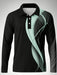 Shein Camisa polo de manga larga con estampado 3D de moda para hombre - Quierox - Tienda Online
