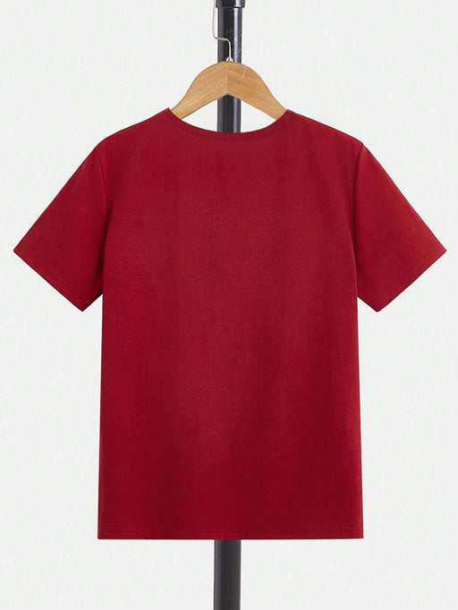 SHEIN Camiseta básica de niño de manga corta con estampado - Quierox - Tienda Online