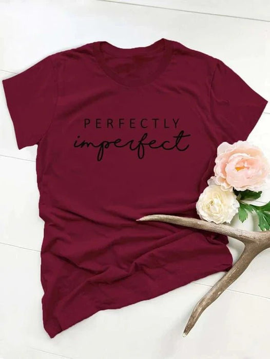 SHEIN Camiseta Básica Perfectly Imperfect - Quierox - Tienda Online