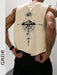 SHEIN Camiseta casual de tirantes de hombre con estampado de brújula y montaña - Quierox - Tienda Online