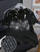 SHEIN Camiseta con brillos y adorno de cristales para mujer talla grande - Quierox - Tienda Online