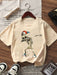 SHEIN Camiseta con estampado de esqueleto para niño preadolescente - Quierox - Tienda Online