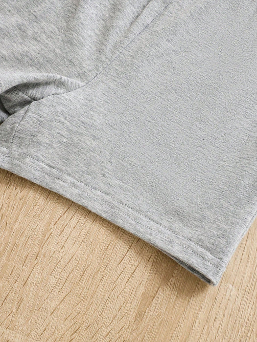 shein Camiseta Con Estampado De Letras A Cuadros Para Bebé Y Shorts unicolor - Quierox - Tienda Online