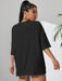 Shein Camiseta con hombros caídos y gráfico de letras INAWLY Camisetas gráficas Tops para mujer - Quierox - Tienda Online