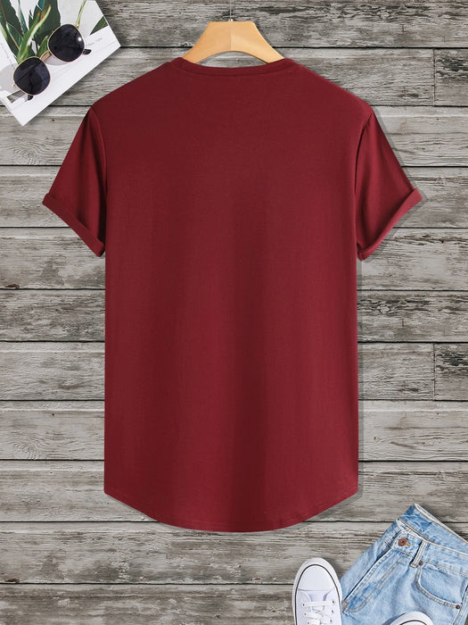 SHEIN Camiseta de hombre Manfinity con letras - Quierox - Tienda Online