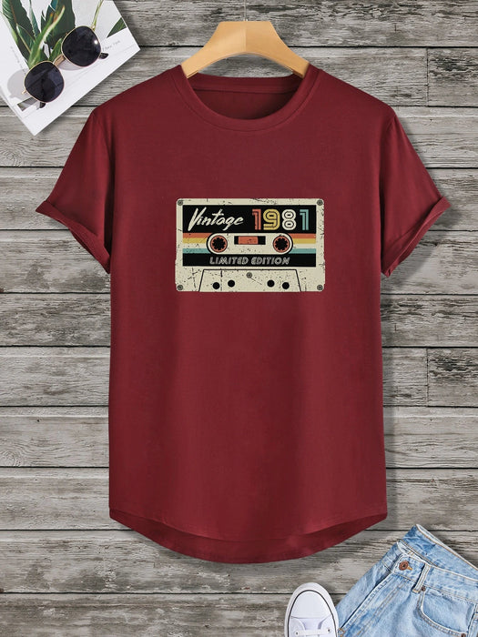SHEIN Camiseta de hombre Manfinity con letras - Quierox - Tienda Online