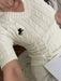 SHEIN Camiseta de manga corta de punto estilo casual - Quierox - Tienda Online