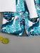 SHEIN Camiseta de manga larga con estampado tropical y patchwork informal para adolescentes - Quierox - Tienda Online