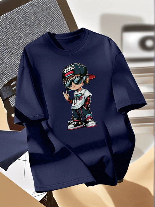 SHEIN Camiseta deportiva de manga corta con estampado para preadolescentes - Quierox - Tienda Online