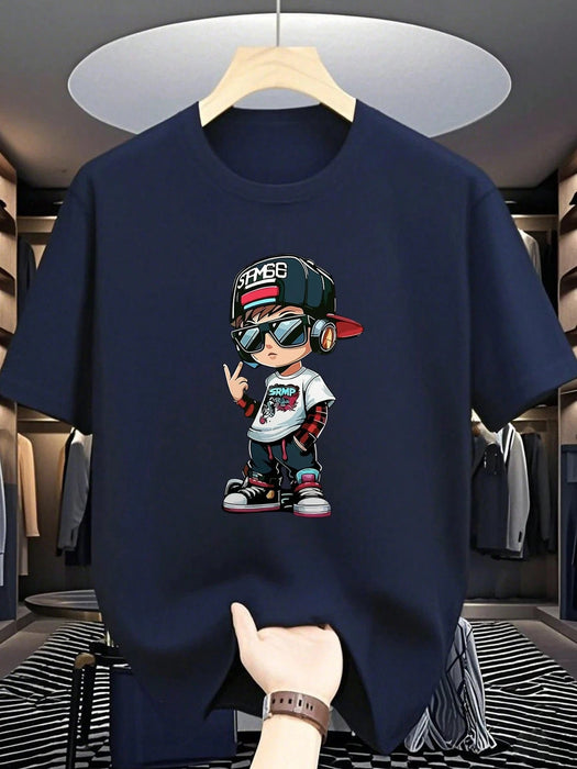 SHEIN Camiseta deportiva de manga corta con estampado para preadolescentes - Quierox - Tienda Online