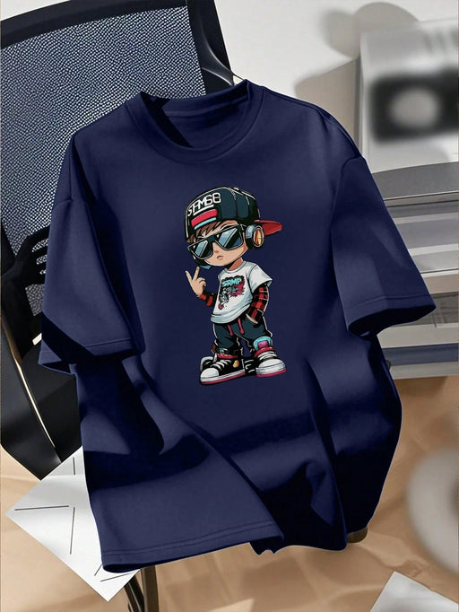 SHEIN Camiseta deportiva de manga corta con estampado para preadolescentes - Quierox - Tienda Online