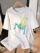 SHEIN Camiseta deportiva de manga corta y estampado de fútbol, para niños - Quierox - Tienda Online