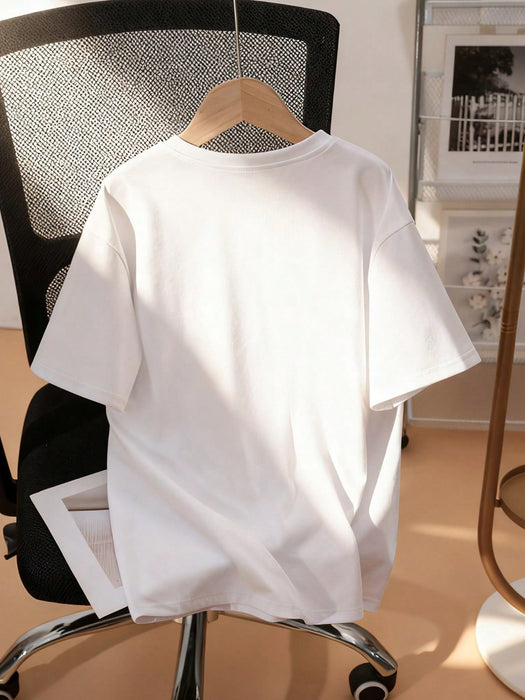 SHEIN Camiseta deportiva de manga corta y estampado de fútbol, para niños - Quierox - Tienda Online