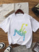 SHEIN Camiseta deportiva de manga corta y estampado de fútbol, para niños - Quierox - Tienda Online