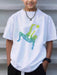 SHEIN Camiseta deportiva de manga corta y estampado de fútbol, para niños - Quierox - Tienda Online