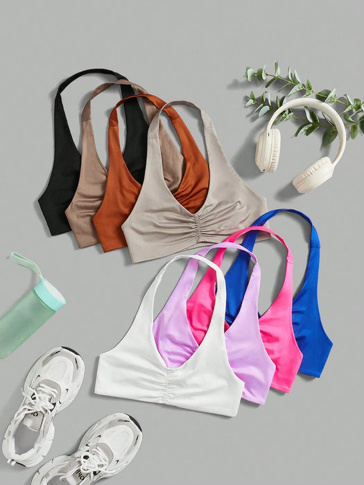 SHEIN Camiseta deportiva de tirantes Easithlete con estampado de letras (8 piezas) - Quierox - Tienda Online