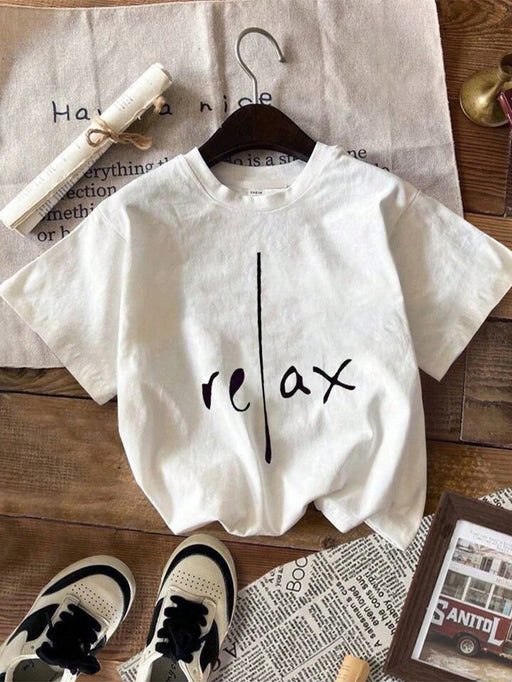 SHEIN Camiseta Gráfica Con Letras - Quierox - Tienda Online