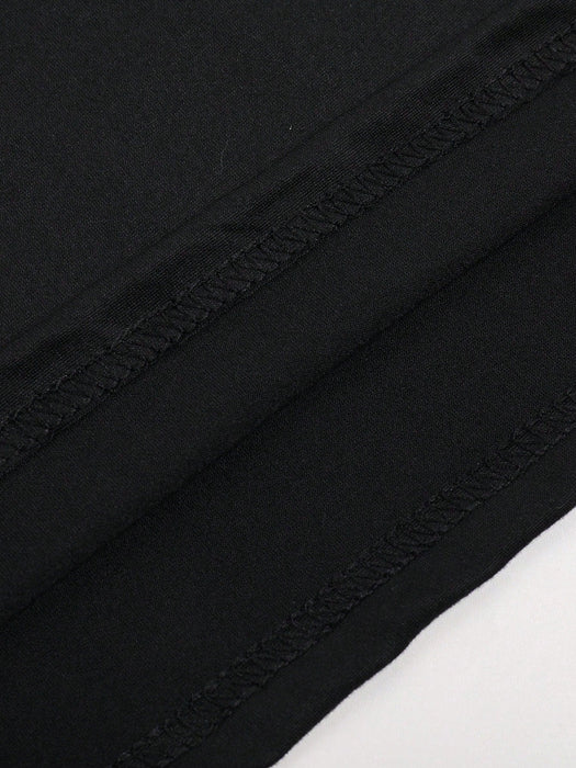 Shein Camiseta informal de manga corta con cuello redondo y estampado de labios dorados para mujer - Quierox - Tienda Online