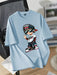 SHEIN Camiseta informal de manga corta con estampado para niños - Quierox - Tienda Online