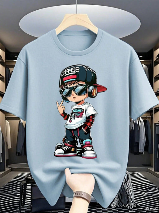 SHEIN Camiseta informal de manga corta con estampado para niños - Quierox - Tienda Online