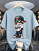 SHEIN Camiseta informal de manga corta con estampado para niños - Quierox - Tienda Online