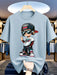 SHEIN Camiseta informal de manga corta con estampado para niños - Quierox - Tienda Online