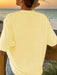 SHEIN Camiseta informal de manga corta y cuello redondo con estampado de zumos - Quierox - Tienda Online