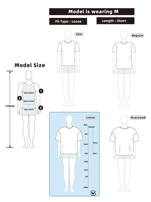 SHEIN Camiseta informal de verano para hombre Manfinity EMRG con estampado - Quierox - Tienda Online