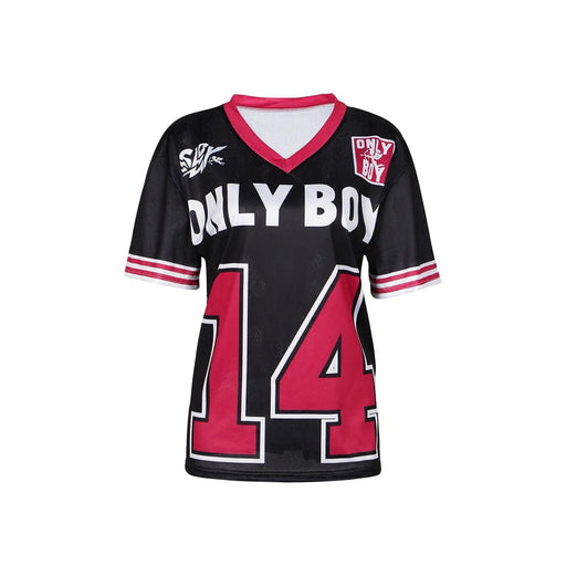 Shein Camiseta informal minimalista con letras y números para mujer de Akaily - Quierox - Tienda Online